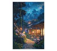 Vivid Wooden Jigsaw Puzzle for Adults, Rural Japan, 1000 PCS | A hands-on home pastime - steady puzzle progress in spare time.
