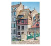 Vivid Wooden Jigsaw Puzzle for Adults, Strasbourg Architecture, 1000 PCS