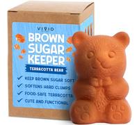 Vivid Works Brown Sugar Keeper, Terracotta Clay Container