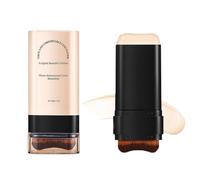 Vivien Beauty Foundation Stick, 2025 Korean Hydrating Lightweight Foundation Stick with Brush, Double Head Foundation Make-Up Stick, Flawless Eraser Foundation Stick (02#Nature)