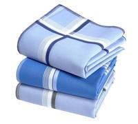 Vivienne and Merlin Mouchoirs Fabric Men Premium 100% Cotton Shaggy - 45cm x 45cm - 3 Pieces - Model V11518