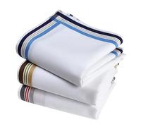 Vivienne and Merlin Tela Mouchoirs Hombre Premium 100% Algodón Shaggy - 45cm x 45cm - 3 Piezas - Modelo A18