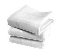 Vivienne and Merlin Turbante Mouchoirs Blancs Femme Premium 100% Algodón - 35cm x 35cm - 3 Piezas - Modelo P06