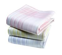 Vivienne et Merlin Women's 100% Combed Cotton Handkerchiefs, 35 cm x 35 cm, 3 Pieces, Les Beaux Mouchoirs