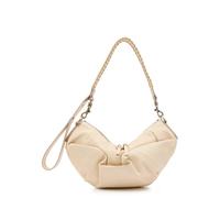 Vivienne Westwood Agnes Small Gathered Leather Shoulder bag - Cream - One Size