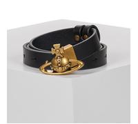 Vivienne Westwood Belt SMALL ORB BUCKLE BELT in Black EU S / M