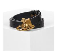 Vivienne Westwood Belt SMALL ORB BUCKLE BELT in Black EU S / M