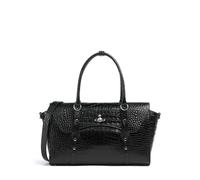 Vivienne Westwood Bettina Embossed Croc Medium Tote bag, female, black