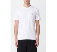 VIVIENNE WESTWOOD Cotton T-Shirt with Contrast Embroidered Orb Logo on the Chest - Size: L - male