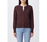 VIVIENNE WESTWOOD Crewneck Merino Wool Cardigan with Embroidered Orb Logo - Size: XS - female