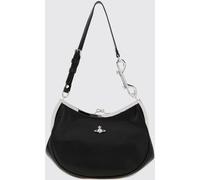 VIVIENNE WESTWOOD Crush Smooth Calfskin Shoulder Bag with Orb Logo