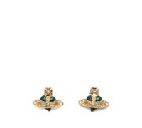 Vivienne Westwood diamante heart earrings - Gold One Size