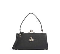 Vivienne Westwood Doll Frame Saffiano XL Handbag, female, black