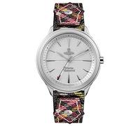 Vivienne Westwood Elhco Ladies Quartz Watch with Silver Dial & Tartan Leather Strap