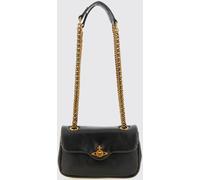 VIVIENNE WESTWOOD Embossed Leather Mini Shoulder Bag with Orb Logo - Size: OS - female