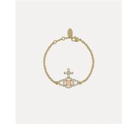 Vivienne Westwood Gold Champagne CZ Olympia Bracelet - 17.5cm