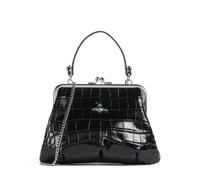 Vivienne Westwood Granny Frame Embossed Croc Handbag, female, black