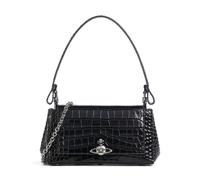 Vivienne Westwood Hazel Embossed Croc Medium | leather Shoulder bag | black