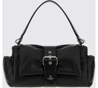 VIVIENNE WESTWOOD Hazel Large Leather Shoulder Bag with Orb Logo