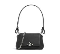 Hazel Small Black Saffaino Shoulder Bag - Black Leather / One Size
