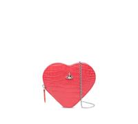 Vivienne Westwood heart-shape croc-effect crossbody bag - Red One Size