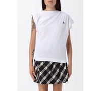 VIVIENNE WESTWOOD Hebo One-Shoulder Cotton Top with Embroidered Orb Logo - Size: XS - female
