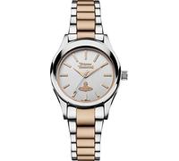 Vivienne Westwood Holloway Ladies Quartz Watch with Silver Dial & Two Tone Stainless Steel Bracelet VV111SLRS