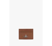 VIVIENNE WESTWOOD Honey Leather Flat Card Holder Size: One Size, Colou