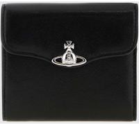 VIVIENNE WESTWOOD Hunter Tri-Fold Leather Wallet with Orb Logo - Size: OS - female