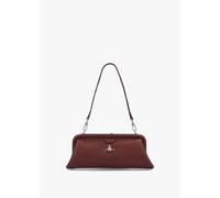 VIVIENNE WESTWOOD Jane Frame Chestnut Leather Shoulder Bag Purse Size: