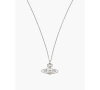 Vivienne Westwood Jewellery Womens Silver (silver) Thin Lines Flat Orb Necklace