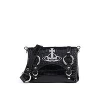 Vivienne Westwood Kim Embossed Croc Crossbody bag, female, black