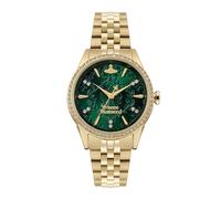 Vivienne Westwood Little Wallace 32mm Ladies Quartz Watch with Green Dial & Gold Stainless Steel Bracelet