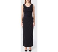 VIVIENNE WESTWOOD Long Evening Gown in Silk Blend with Off-The-Shoulder Bustier - Size: 40 - female