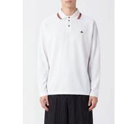 VIVIENNE WESTWOOD Long-Sleeved Cotton Polo Shirt with Embroidered Orb Logo - Size: M - male