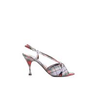 Vivienne Westwood Marilyn plaid knot sandals - Purple 35-36-37-38-39-40