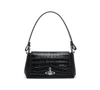 Vivienne Westwood medium Hazel logo-plaque shoulder bag - Black One Size