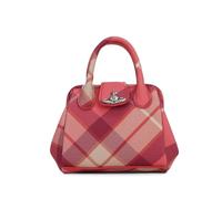 Vivienne Westwood mini Pamela checked tote bag - Pink OS