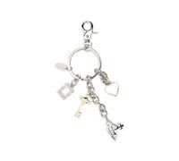 Vivienne Westwood multi-charm keyring - Silver One Size