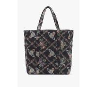 VIVIENNE WESTWOOD Murray Black Trellis Tapestry Jacquard Tote Bag Size: One Size, Colour: Black Fabric