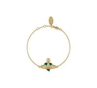 Vivienne Westwood New Diamante Heart Bracelet - Green - One Size