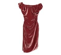 Vivienne Westwood off-shoulder velvet midi dress - Red 44-46-48