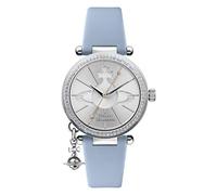 Vivienne Westwood Orb Pastelle Ladies Quartz Watch with Silver Dial & Blue Leather Strap VV006BLBL