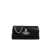 Vivienne Westwood Orb-plaque clutch bag - Black One Size