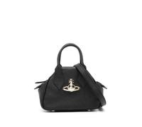 Vivienne Westwood Orb-plaque leather tote bag - Black One Size