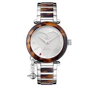 Vivienne Westwood Orb Women's Quartz Watch with Silver Dial Analogue Display and Multicolour Stainless Steel Bracelet VV006SLBR
