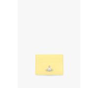 VIVIENNE WESTWOOD Pastel Yellow Flat Card Holder Size: One Size, Colou