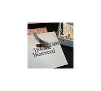 Vivienne Westwood Punk Hip Hop Belt Silver Necklace Chocker With Box 117