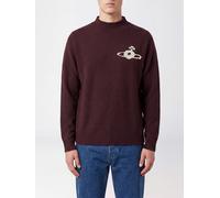 VIVIENNE WESTWOOD Pure Wool Turtleneck Jumper with Orb Logo Embroidered on the Chest - Size: L - male