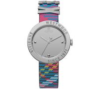 Vivienne Westwood Rebel Ladies 30mm Quartz Analogue Display Watch with Silver Mirror Dial and Tartan PU Leather Strap